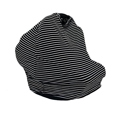 Birchwood Applesauce Baby Guardian Cotton and Spandex All Purpose Protective Cover, Black and White