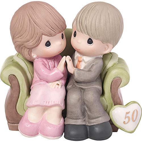 Precious Moments,  Through The Years - 50th Anniversary, Bisque Porcelain Figurine, 123021