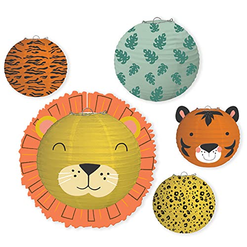 Amscan 244058 Get Wild Birthday Paper Lanterns
