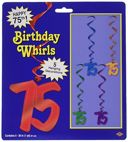 Beistle 75 Whirls (asstd colors) (5/Pkg)