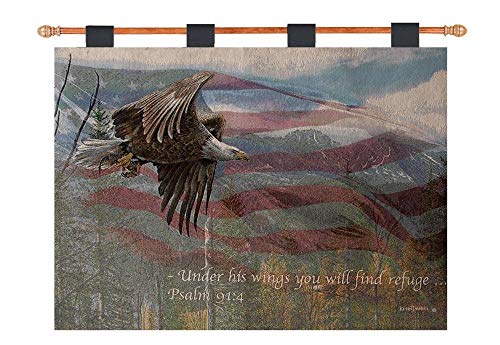 Manual Woodworker Wall Hanging-May Freedom Forever Fly-Tapestry (36" x 26")