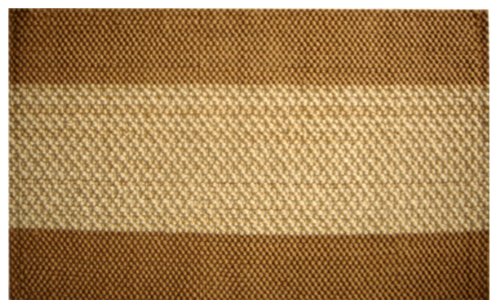 Imports Decor Natural Jute Rug, Two-Tone Wide Stripes, 24-Inch by 36-Inch