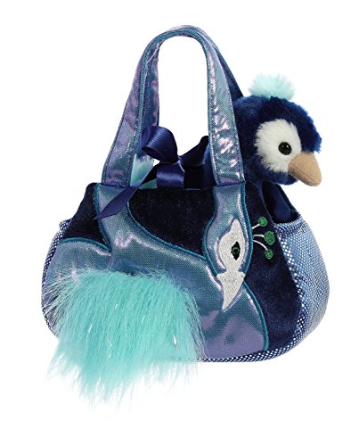 Aurora World Fancy Pals Luxe Boutique Purse Pet Carrier Plush Toy, Multicolor