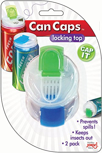 HIC Jokari Snap and Sip Can Caps, Pack of 2