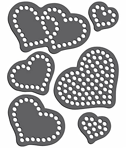 Rhinestone Genie Hearts Magnetic Rhinestone Template, Black