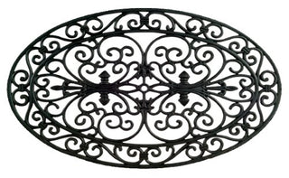 Imports Decor Rubber Doormat, Oval, 18-Inch by 30-Inch