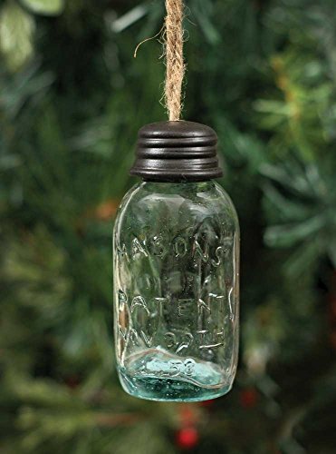 CTW Hanging Mason Jar Ornament, Set of 4