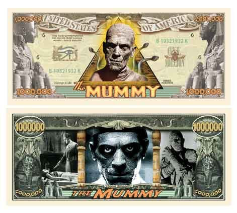 American Art Classics The Mummy Million Dollar Bill - (Pack of 5)