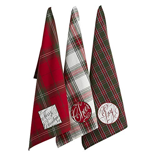 DII Design 5076 Holiday Botanical Dishtowel, S/3, 3 Piece