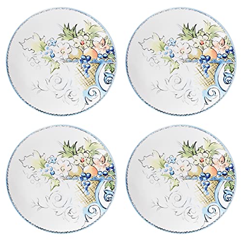 Lenox Autumn Studio 4-Piece Accent Plate Set, 3.97, White