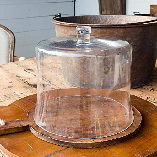 Park Hill Collection ECL82074 Estate Glass Cloche, 12-inch Height