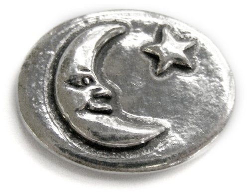 Basic Spirit Moon - Dream : Pocket Token or Lucky Novelty Coin, One Inch, Handcrafted Lead-Free Pewter