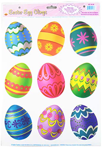 Beistle Easter Egg Clings Party Accessory (1 count) (9/Sh)