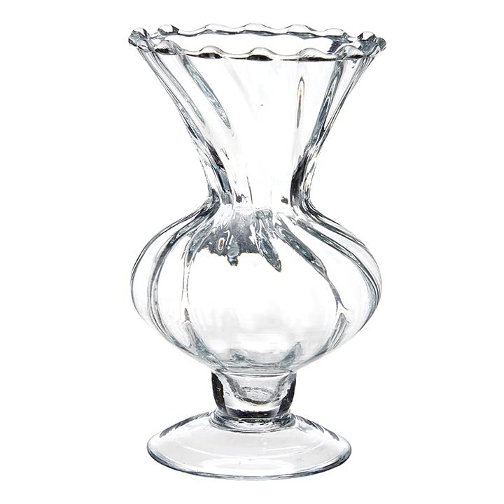 RAZ Imports Clear vase, 5.25 inches
