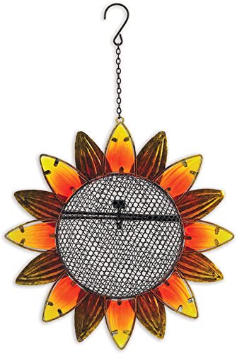 Sunset Vista Designs Sunflower Bird Feeder, 18-inch Height, Home Decor, Outdoor Accent