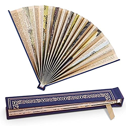 IF Book Fan - Purple Fan, Antique Book Pages