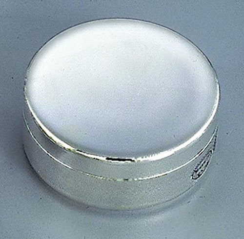 Creative Gifts Round Jewelry Box in Nickel