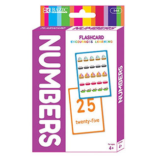 BAZIC Numbers Flash Cards (Pack of 36) (544)