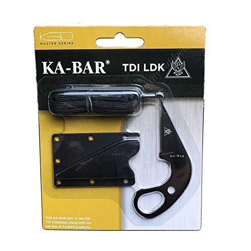 KA-BAR 1478BP TDI Law Enforcement Ldk-Blister Pack, Black Hard Plastic Sheath, Str Edge