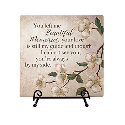 Carson 23873 Deeply Loved Easel Plaque, 6-inch Square, Ceramic