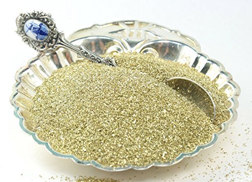 Meyer Imports Bright Gold Imported German Glass Glitter - 1 Ounce - Fine 90 Grit (Most Popular Grain Size) Sparkly Glass Glitter - 311-9-009