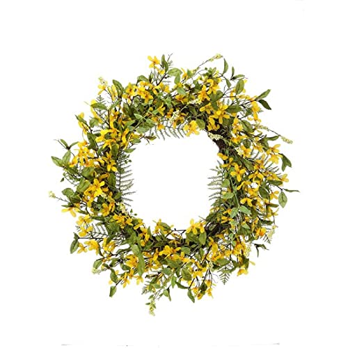 Regency International Forysthia and Berry Wreath, 28-Inch Diameter