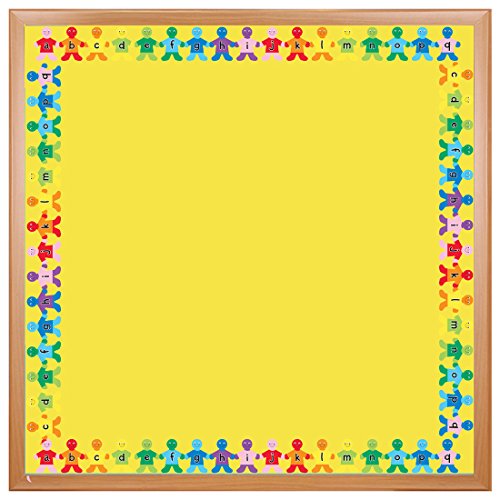 Hygloss Products Alphabet Kids Lower Case Die-Cut Bulletin Board Border ‚Äì Classroom Decoration ‚Äì 3 x 36 Inch, 12 Pack (33621)