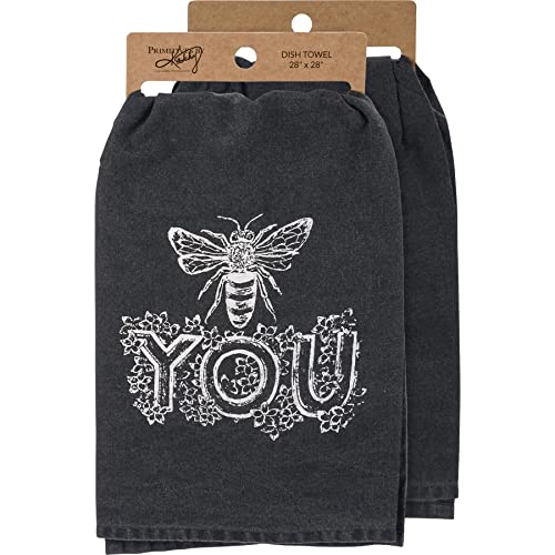 Primitives by Kathy 112495 Bee You Kitchen Towel, 28-inch Length, Cotton