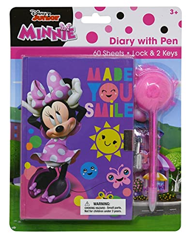 UPD Minnie Diary with Pom Pen on Card