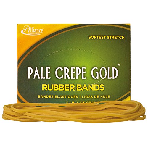 Pens Alliance Rubber 21409 Pale Crepe Gold Rubber Bands Size 