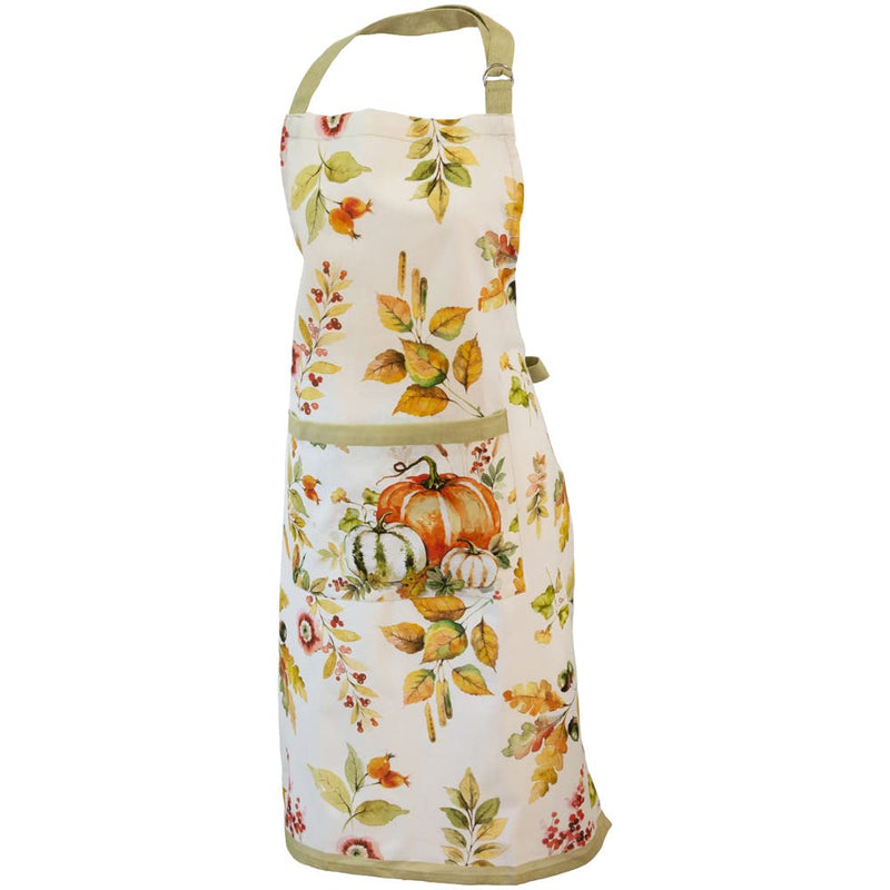 Boston International Cotton Fall D√©cor Harvest Kitchen Apron, One Size, Pumpkin Love