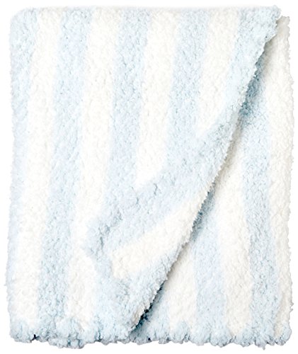 Birchwood Applesauce Striped Baby Blanket, Blue/White
