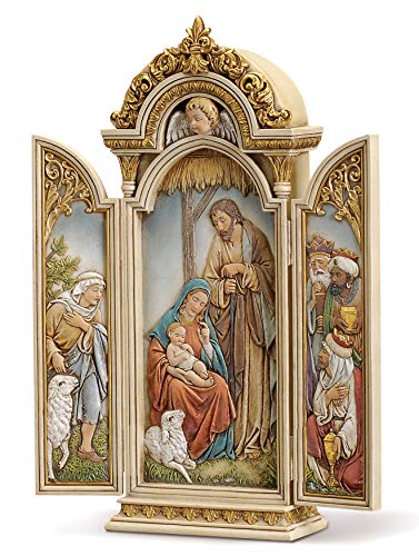 Roman 12.75 Inch Nativity Triptych