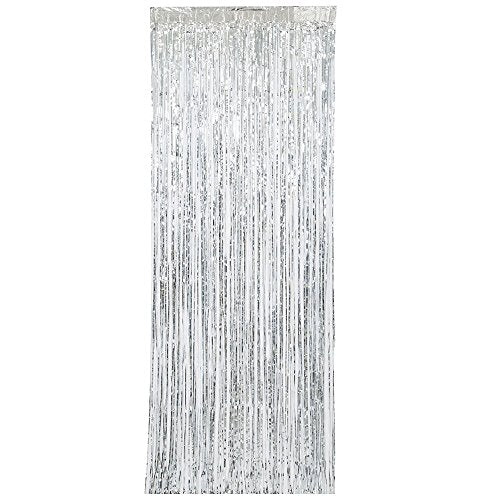 Unique Industries Unique Party Accessory, Door Curtain, Silver