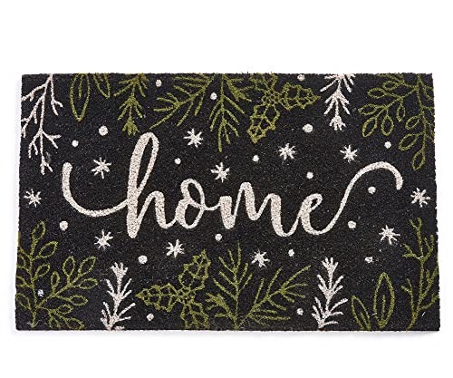Giftcraft 681217 Festive Door Mat with Sentiment, 0.6 inch, Polyvinyl Chloride and Coir