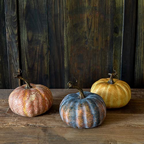 Park Hill Collection Lodge Autumn Garden Pumpkins, Set of 3