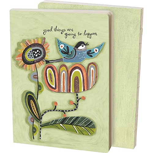 Primitives By Kathy 112473 Good Things are Going to Happen Journal, 7.25-inch Height