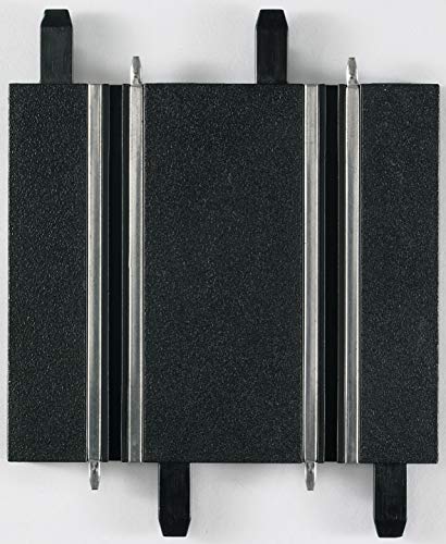 Carrera 20061658 61658 Straight Track (6 Pack) Section Add On Track Parts for Go!!! & Digital 143 Slot Car Racing Sets, Black