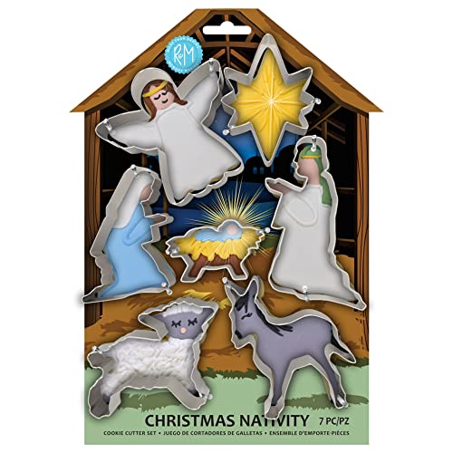 R&M International Christmas Nativity Set Cookie Cutter, One Size, Gray