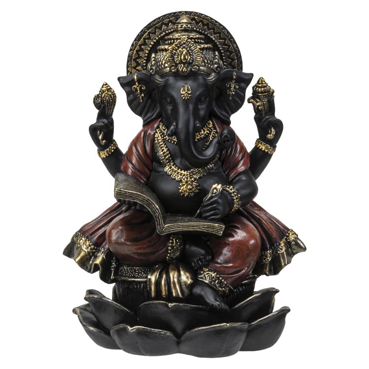 Pacific Trading Giftware Ganesha Writing Figurine, Multicolor