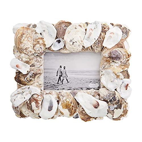 Mud Pie Oyster Shell Picture Frame 4" x 6", Mutlicolor