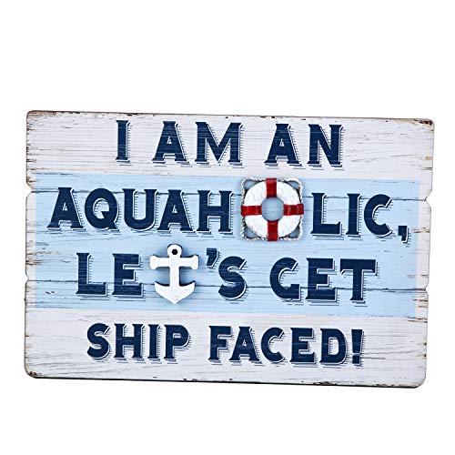 Beachcombers Aquaholic Sign