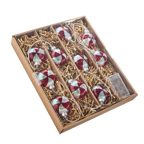 RAZ Imports 2022 Merrymint 5' Lighted Peppermint Garland