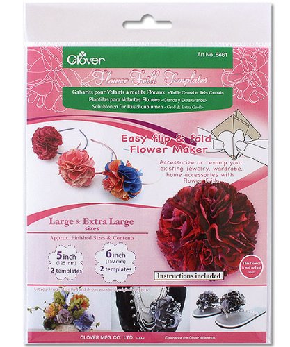 Clover Large and Extra Large Flower Frill Templates