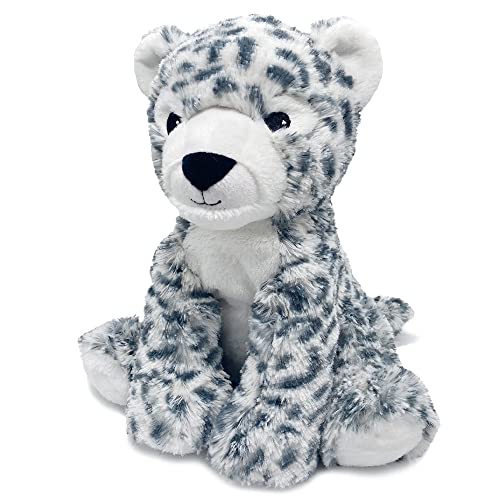 Intelex Snow Leopard Figure Warmies Kids Stuffed Animal Toy, 13 inch Height, Lavender Scent
