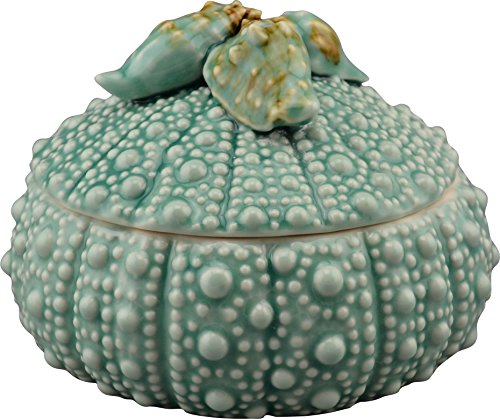 Blue Sky Clayworks Clayworks Urchin Box, 7.5" x 7.5" x 5", Turquoise