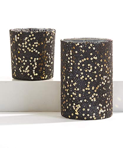 Giftcraft 665025 Hurricane Candle Holder, Set of 2, Glass