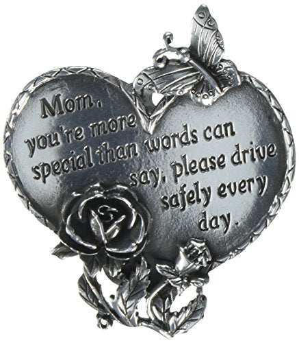 Cathedral Art KVC321 Heart Visor Clip, Mom, 2-3/4-Inch