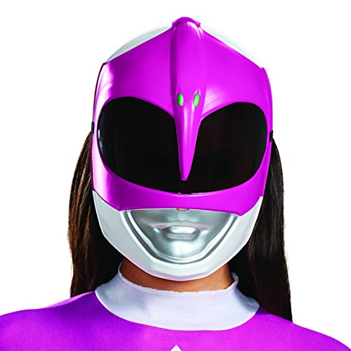 Disguise Women's Pink Ranger Adult Mask, One Size