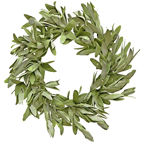 Great Finds Sage Small Candlering Wreath